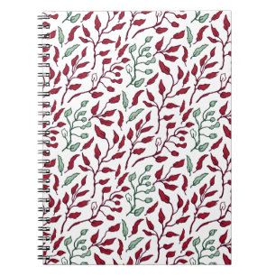 Carnets spiraux de fleurs pour la prise de notes c