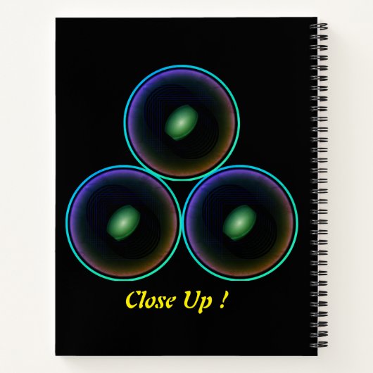 Carnets spiraux stylisés de pièces parfaits (Dos)