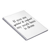 Carnets uniques de cadeaux de carnet d'idées (Côté Droit)