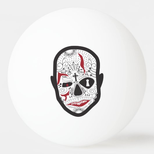 Carnie Skull Ping Pong Ball (Voorkant)