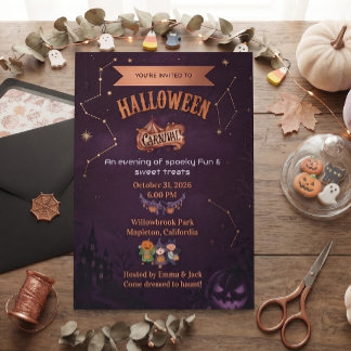 Carnival After Dark Fright & Delight Halloween Kaart