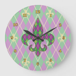 Carnival Argyle Clock Grote Klok