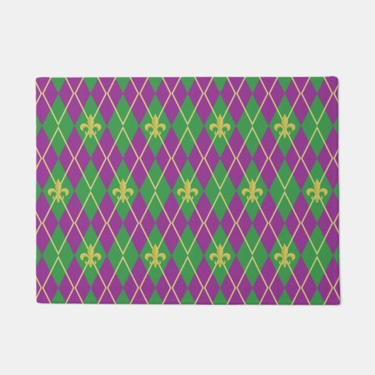 Carnival Argyle Doormat Deurmat (Voorkant)