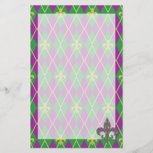 Carnival Argyle Stationery Briefpapier