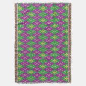 Carnival Argyle Throw Blanket Deken (Voorkant Verticaal)