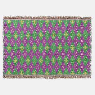 Carnival Argyle Throw Blanket Deken