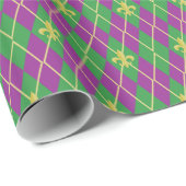 Carnival Argyle Wrapping Paper Cadeaupapier (Rol Hoek)