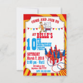 Carnival Birthday Invitation Kaart (Voorkant)