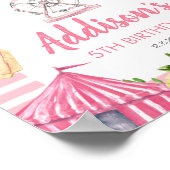 Carnival Birthday Post, Circus Welcome Sign Poster (Hoek)
