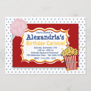 Carnival Birthday Primaire kleuren Kaart