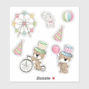 Carnival Birthday Sticker