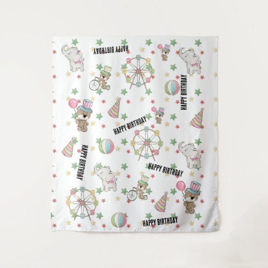 Carnival Birthday Wandkleed (Voorkant)