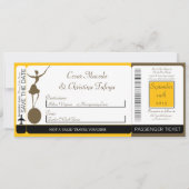 Carnival Boarding Pass Faire-part de mariage (Devant)