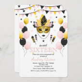 Carnival Celebration Invitation Kaart (Voorkant / Achterkant)