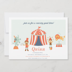 CARNIVAL CIRCUS ANNIVERSAIRE DE ENFANT invitation 
