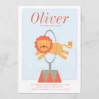 CARNIVAL CIRCUS ANNIVERSAIRE DE ENFANT invitation