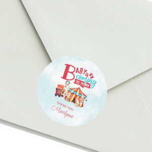 Carnival Circus Baby shower Sticker