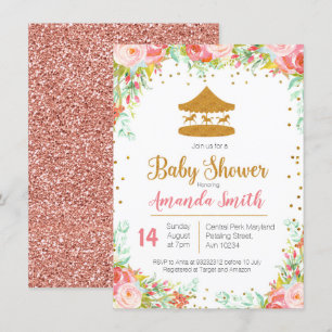 Carnival Circus baby shower-uitnodiging Kaart