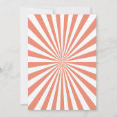 Carnival Circus Birthday Invitation Kaart (Achterkant)