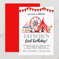 Carnival Circus Ferris Wheel Party Birthday