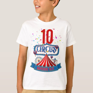 Carnival Circus Party Celebration Age 5 Matching  T-shirt