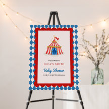 Carnival Circus Retro Baby shower welkomstbord