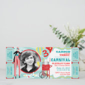 Carnival Circus Stilt Walker Birthday Kaart (Staand voorkant)