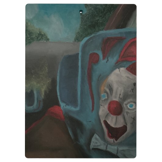 Carnival Clown Klembord (Achterkant)