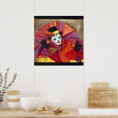 Carnival Clown Poster (Keuken)