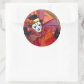 Carnival Clown Ronde Sticker (Tas)