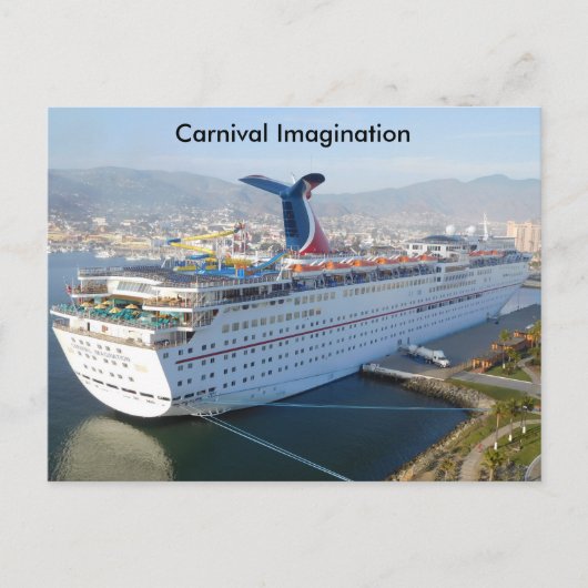 Carnival Cruise Ship Post Card Briefkaart (Voorkant)