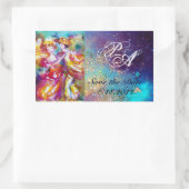 CARNIVAL DANCE 2 Monogram Rechthoekige Sticker (Tas)