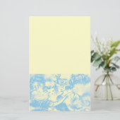 CARNIVAL DANCE, blauwe crème Briefpapier (Staand voorkant)