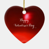 CARNIVAL DANCE RED RUBY HEART KERAMISCH ORNAMENT (Achterkant)