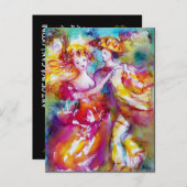 CARNIVAL DANCE UITNODIGING BRIEFKAART (Voorkant / Achterkant)