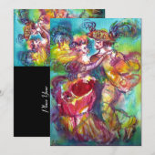 CARNIVAL DANCE Venetian Masquerade Ball Aankondiging (Voorkant / Achterkant)