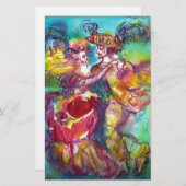 CARNIVAL DANCE, Venetian Masquerade Briefpapier (Voorkant / Achterkant)