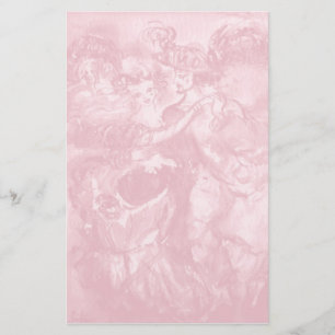 CARNIVAL DANCE, zacht antiek roze 2 Briefpapier