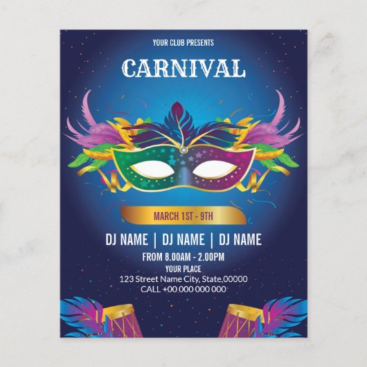 Carnival Event Invitation Flyer (Voorkant)