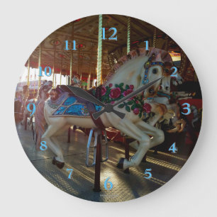 Carnival Fair Carousel Merry-Go-Roung Horse Grote Klok