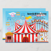 Carnival Fairgrounds Faire-part (Devant / Derrière)