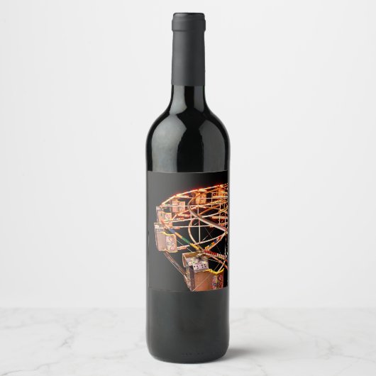 Carnival Ferris Wheel Wijn Etiket (Voorkant)