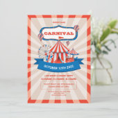 Carnival Fun Fair Party Flyer Kaart (Staand voorkant)