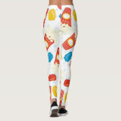 Carnival Fun: Popcorn & Ticket Print Leggings (Achterkant)