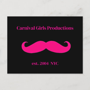 Carnival Girls Productions Snorhaar Briefkaart