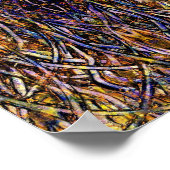 Carnival Glass Grass With Orange Mold Fungus tiled Poster (Hoek)