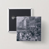 Carnival in Philadelphia Vierkante Button 5,1 Cm (Voorkant /achterkant)