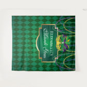 Carnival Mardi Gras Backdrop banner party Wandkleed (Voorkant (horizontaal))