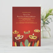 Carnival Masenuitnodiging Kaart (Staand voorkant)