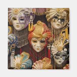 Carnival-maskers in Venetië Magneet